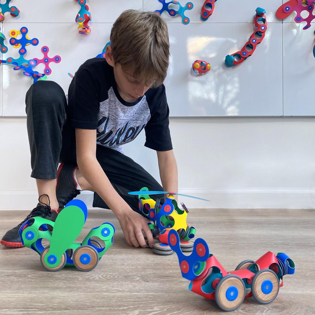 Magnetická skladačka Clixo wheel creator
