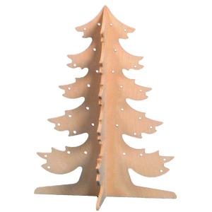 Drevený ihličnatý strom na zdobenie - 50 cm