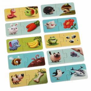 Puzzlika puzzle Zvieratká a ich jedlo