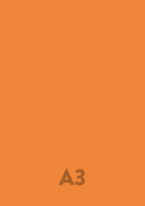 Farebný papier oranžová 24 - A3 160g, balenie 50 ks