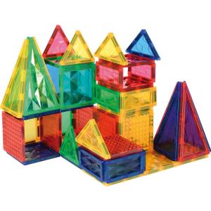 Magnetická stavebnica - Farebné tvary 108 ks