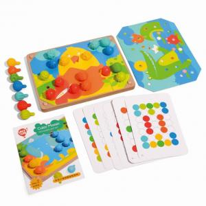 Montessori hračkársky set - Mozaika a vyšívanie so silikónovými kolíčkami