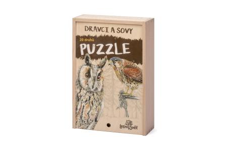 Puzzle - Dravce a sovy