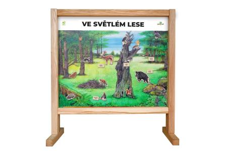 Stolný biotop s magnetmi – Les