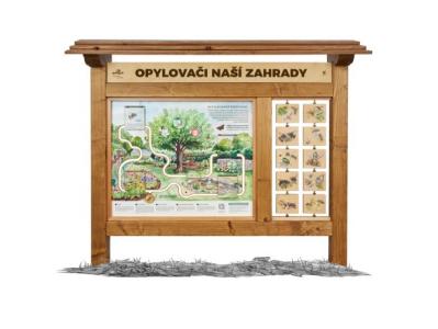 Tabuľa – Opeľovače našej záhrady
