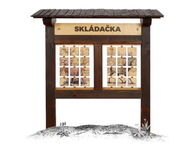 Tabuľa - Skladačka – 4 motívy