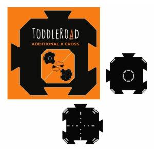 ToddleRoad - Kruhový objazd a križovatka - 2 silikónové puzzle diely