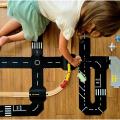 Železničný prechod s doplnkami - 8 silikónových puzzle dielov