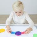Edukatívna hra - transparentné farebné placky