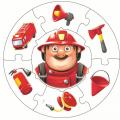 Edukatívne puzzle - Povolania 2 hasič