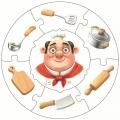 Edukatívne puzzle - Povolania 2 kuchár