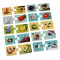 Edukatívne puzzle - Zvieratká a ich jedlo
