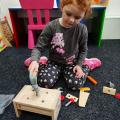 Montessori drevená sada s náradím - Veľký tesár