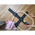 ToddleRoad - Kruhový objazd a križovatka - 2 silikónové puzzle diely