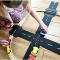 ToddleRoad - Kruhový objazd a križovatka - 2 silikónové puzzle diely