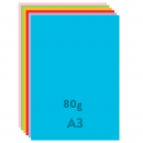 Farebné papiere A3 80 g - 50 ks